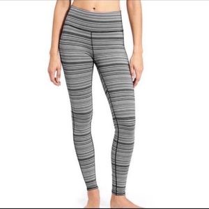 Athleta High Rise Stripe Spacedye Chaturanga tight